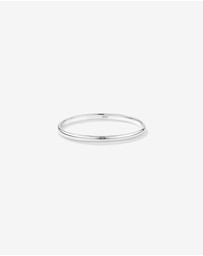 Michael Hill - 3.7mm Width Solid Round Baby Bangle in Sterling Silver