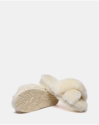 EVERAU - EverAU Ugg Leanna Double Faced Sheepskin Upper House Shoes