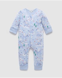 Purebaby - Thick Pyjama Sleep Growsuit -Kids-Babies