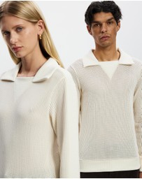 Wales Bonner - Cotton Mesh Jersey Song Jersey Top