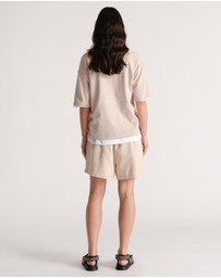 Decjuba - D-Luxe Denim Pull On Shorts