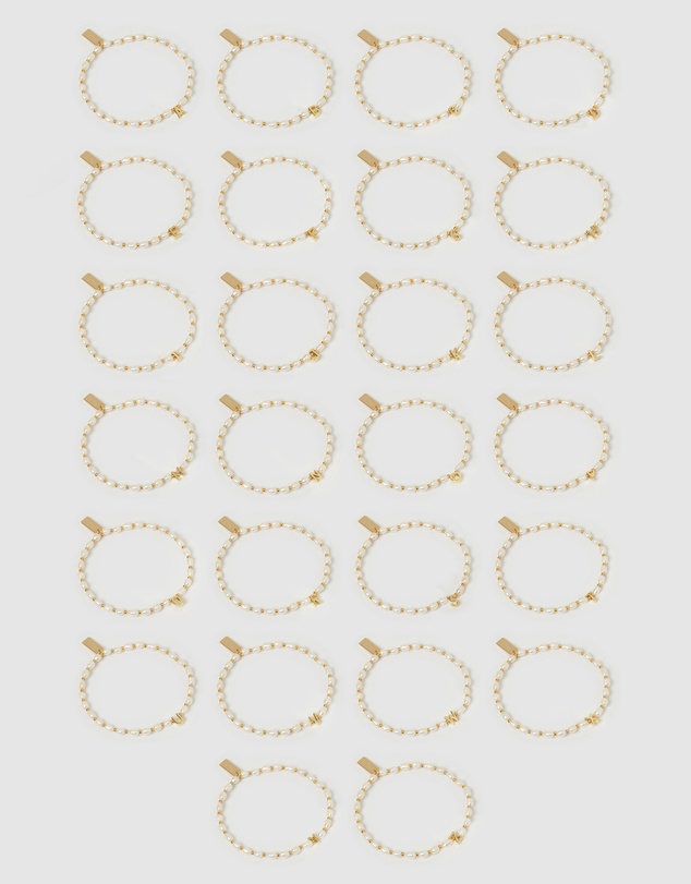 Arms Of Eve - Initial Pearl Bracelet
