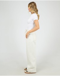 All About Eve - Gia High Rise Baggy Vintage White