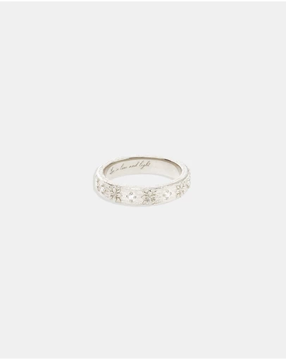 By Charlotte - Silver Live in Grace Ring