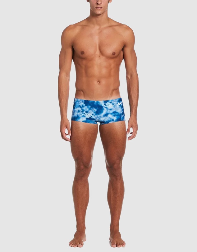 Nike - Hydrastrong Multi Print Blue Square Leg Brief
