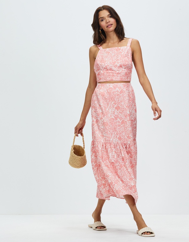 Peony - Tiered Maxi Skirt
