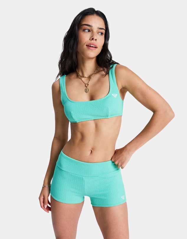 Roxy - Womens Roxy Sunshine High Rise Boyleg Bikini Bottom