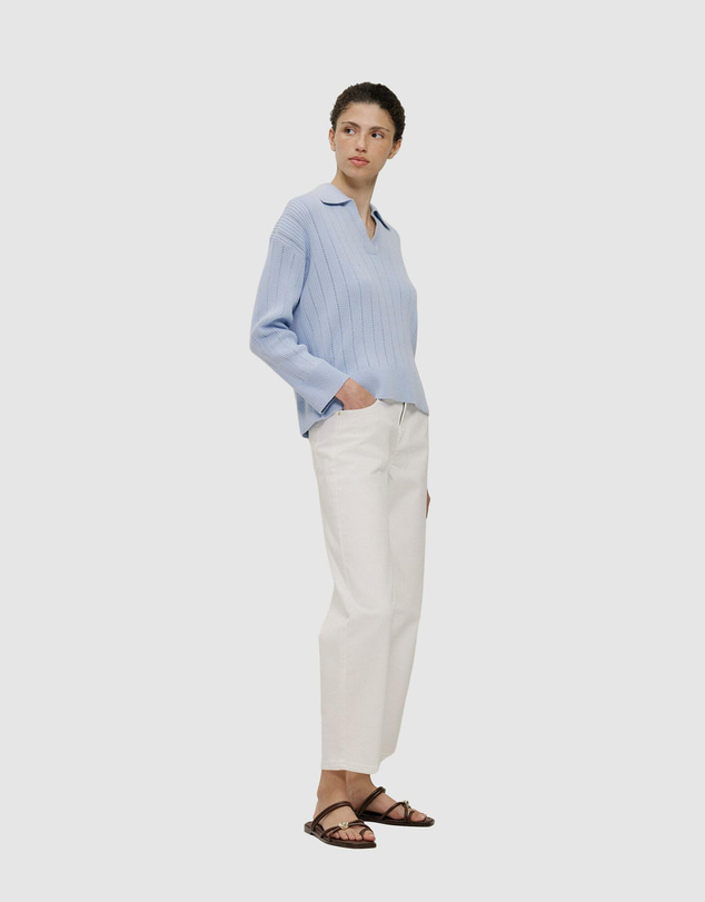 Trenery - Cotton Cashmere Fine Cable Polo
