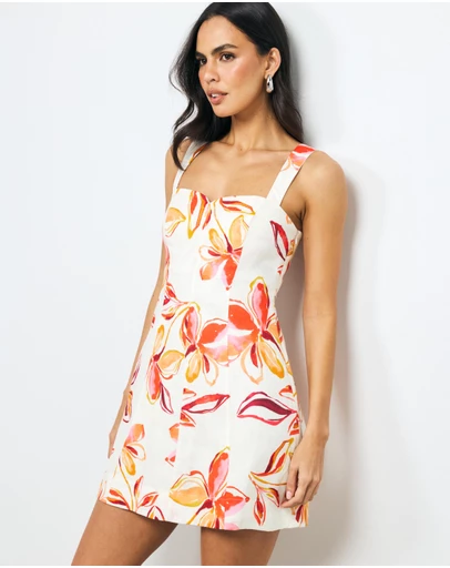 AERE - Aureline Linen Mini Dress