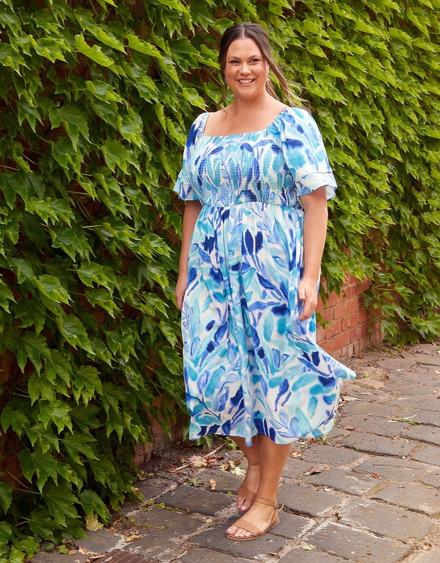 Love Your Wardrobe - Kaia Shirred Bodice Dress