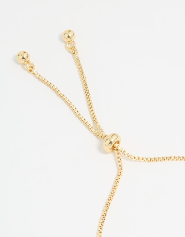 Lovisa - Gold Plated Cubic Zirconia Double Butterfly Toggle Bracelet
