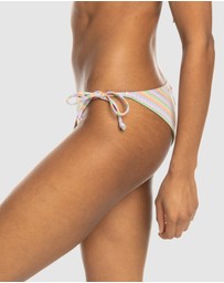 Roxy - Wavy Stripe Tie Side Bikini Bottoms For Women