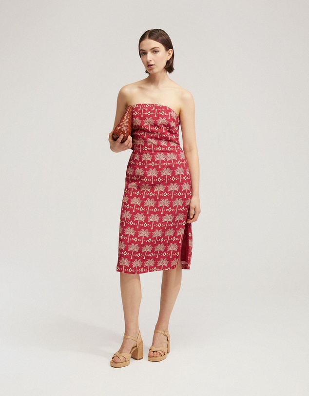 Oxford - Scala Strapless Printed Dress