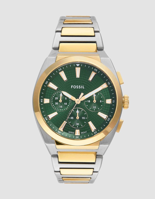 Fossil - Everett Two Tone Chronograph Watch