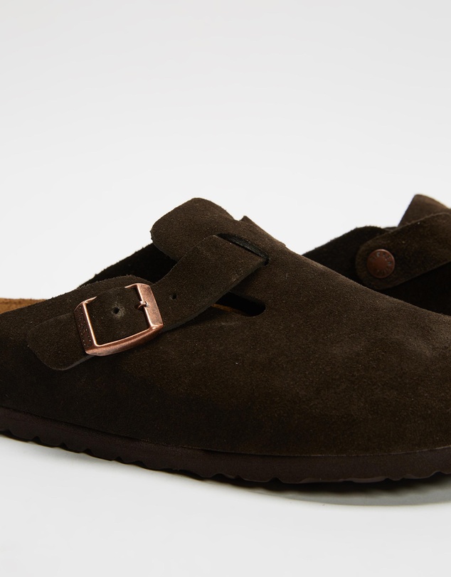 Birkenstock - Boston Soft Footbed Suede Narrow - Women's
