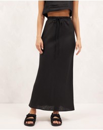 AERE - Linen Maxi Skirt