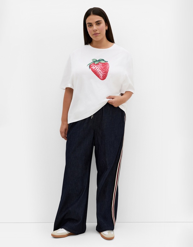 City Chic - Bianca Berry Cotton Tee
