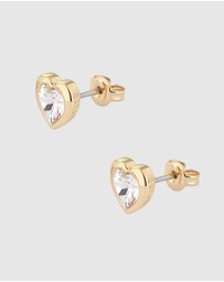 Ted Baker - HAN: Crystal Heart Stud Earrings