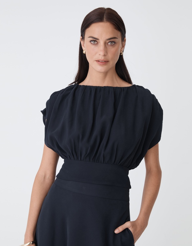 Forcast - Goulbury Tie Waist Top