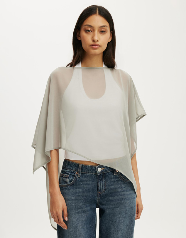 Cotton On - Chiffon Poncho