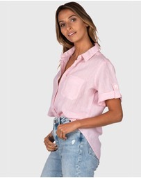CAMIXA - FEBE Short Sleeve Linen shirt