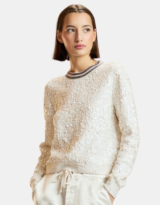 Cynthia Rowley - Sequin Crewneck Sweater