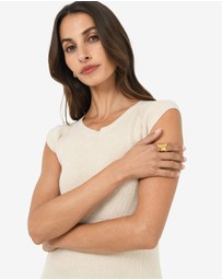Forcast - Amara Gold Plated Open Ring