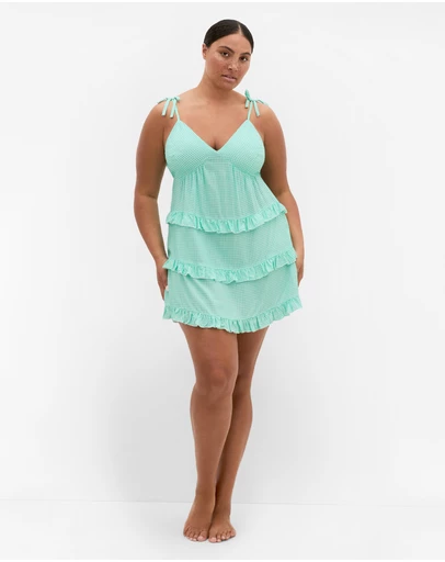 City Chic - Gigi Gingham Sleepwear Chemise