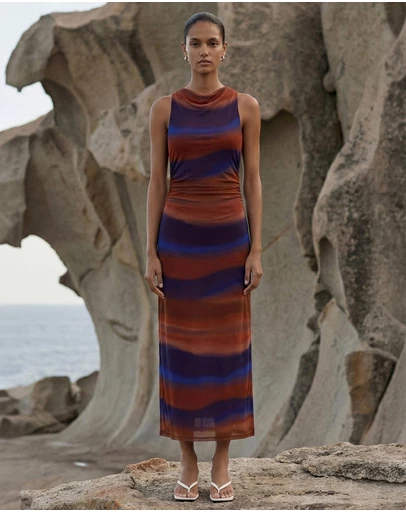 Staple the Label - Vista Mesh Midi Dress