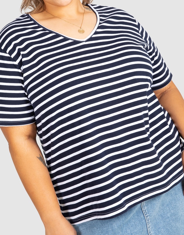 Love Your Wardrobe - Cassie Stripe Tee
