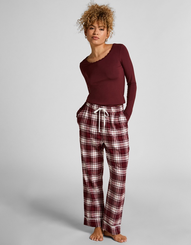 Hunkemoller - Straight Check Flannel Pants
