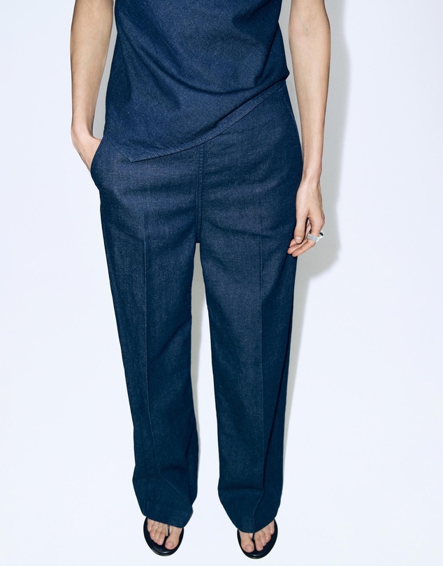 M.N.G - High-Waisted Denim Trousers