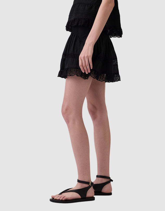 GAP - Pintuck Lace Trim Mini Skort
