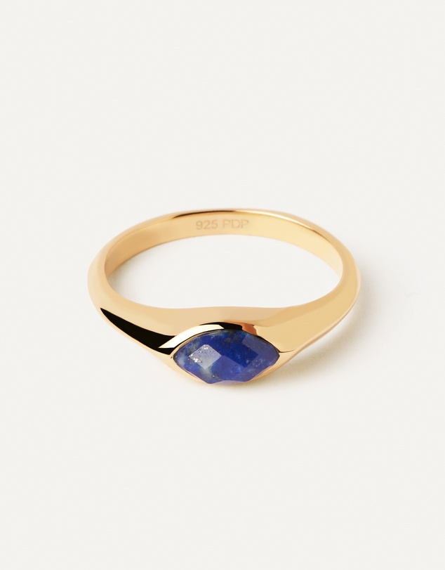 PDPAOLA - Lapis Lazuli Nomad Stamp Ring