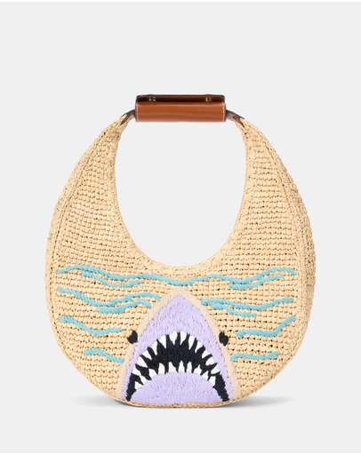 Staud - Moon Raffia Tote Bag