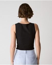 Trenery - Cotton Essential Tank in Black