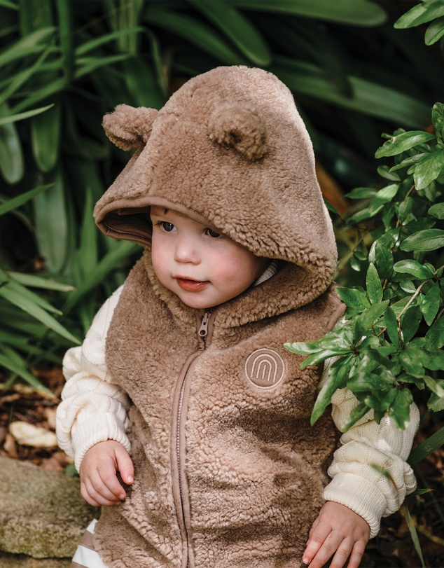 Kynd Baby - Sherpa Vest in Mocha