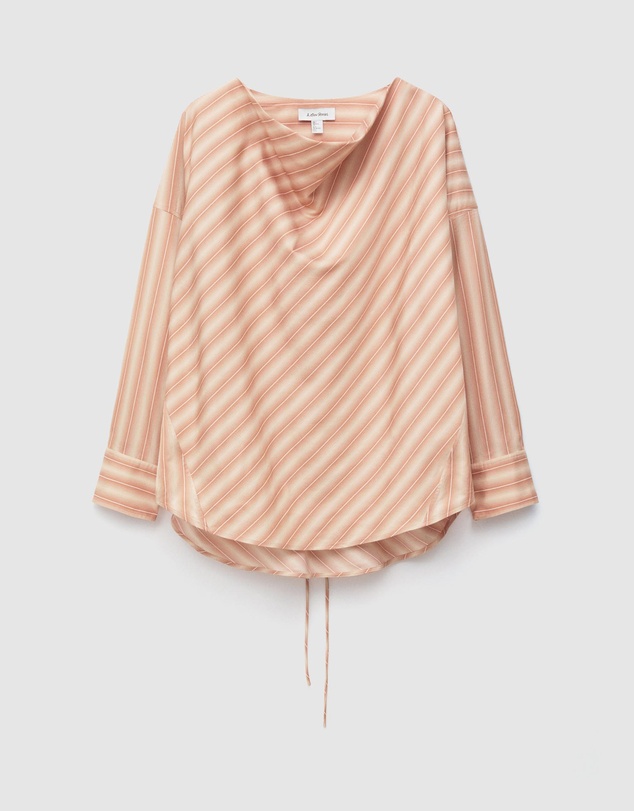 & Other Stories - Striped Cowl-Neck Blouse