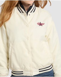 GUESS Jeans - GUESS JEANS Embroidered Varsity Bomber Jacket