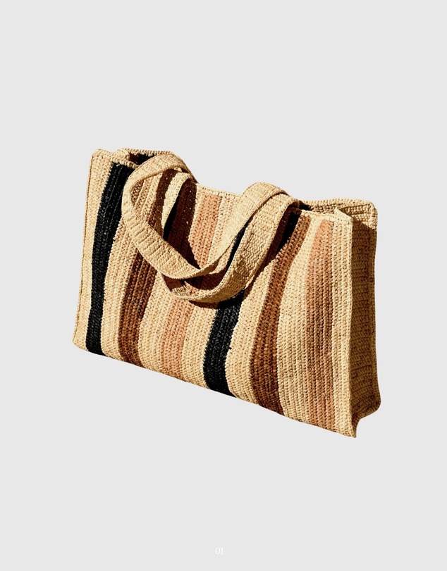 Mimmi Terra - Raffia Zitti Bag Tiramisu