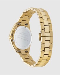 Maxum - Sydney - White Dial, Gold Tone Case & Bracelet