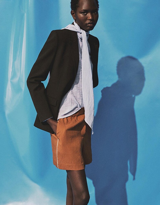 M.N.G - Textured Shorts With Contrasting Trim