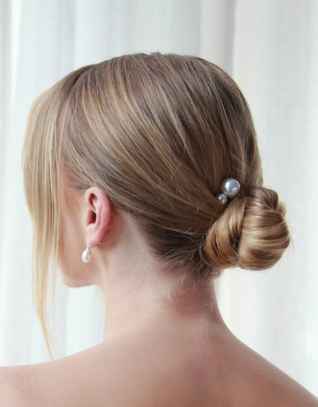 The White Collection - Mila - 10mm Pearl Bridal Hair Pin Trio