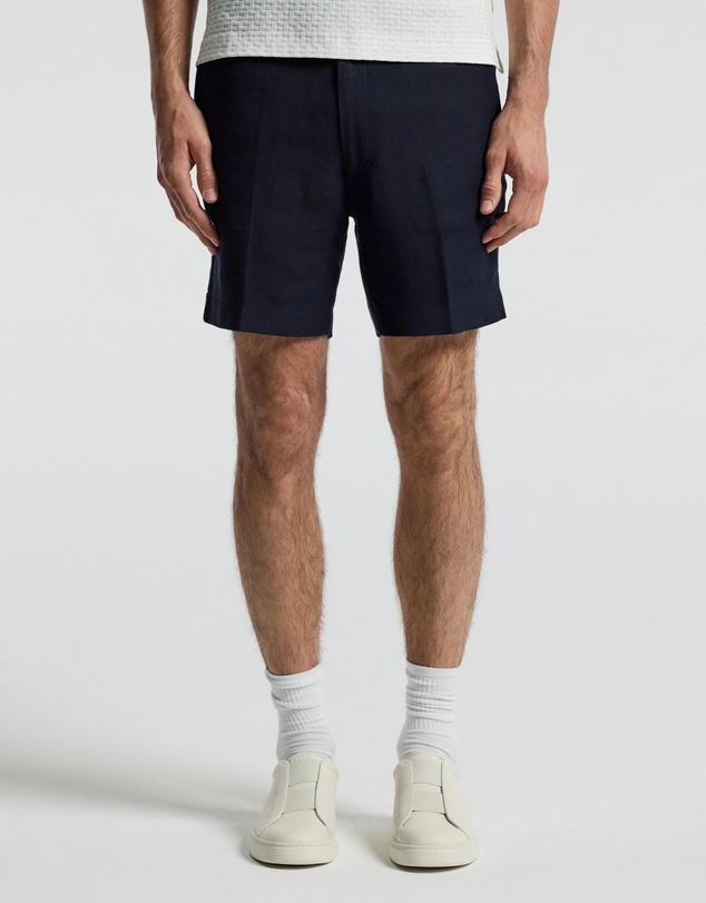 Calibre - Linen Blend Shorts Navy