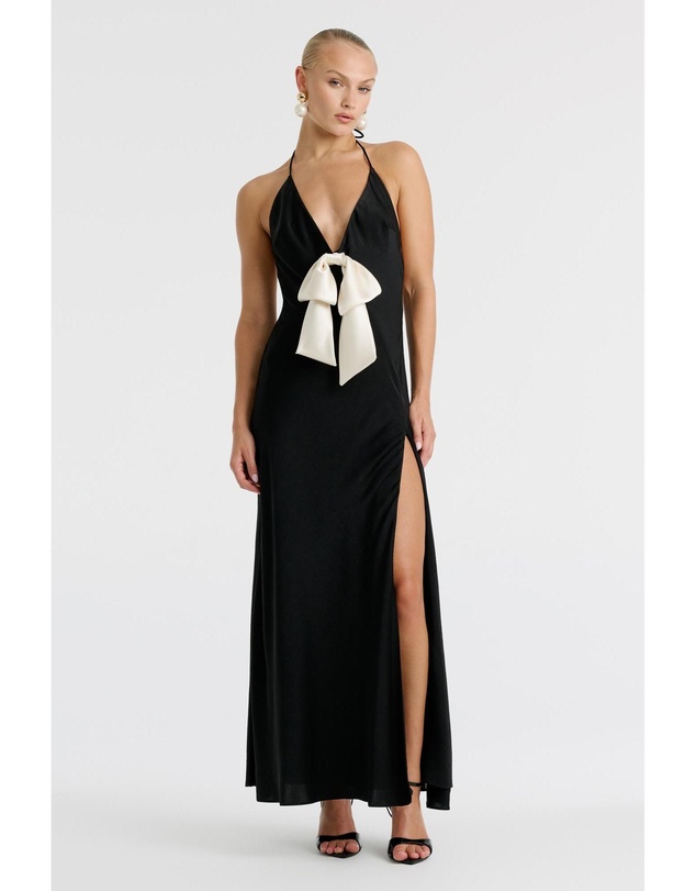 Bardot - Lavina Bow Halter Dress