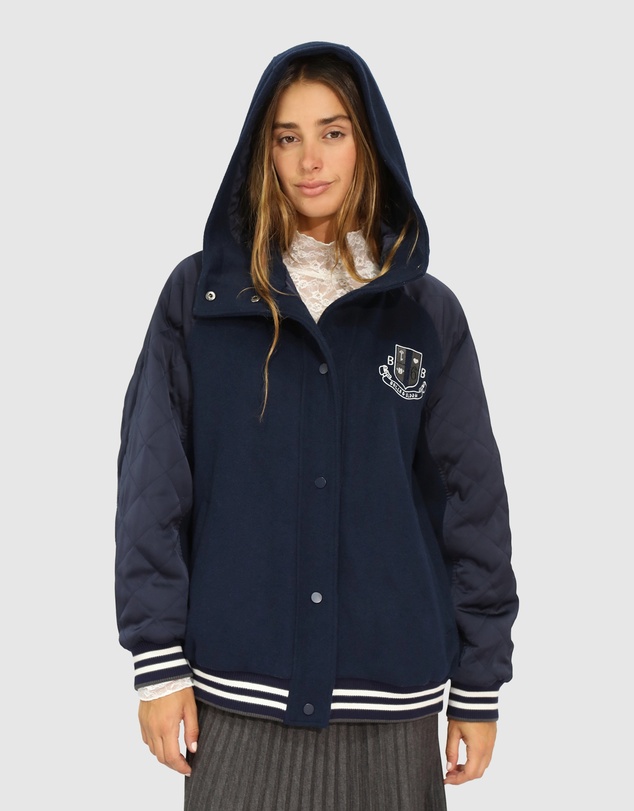 Belle & Bloom - Remix Bomber Varsity Jacket