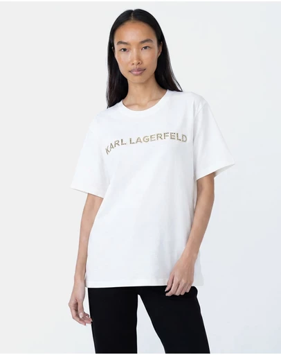 Karl Lagerfeld - Embroidery Detail T-Shirt