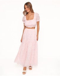 Petal & Pup - Angelina Skirt Set - Pink Broiderie