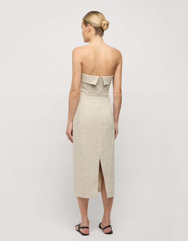 FRIEND of AUDREY - Jill Linen Midi Dress