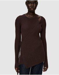 ARKET - Ribbed Wrap Top